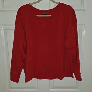 torrid Orange-Red Crewneck Sweatshirt